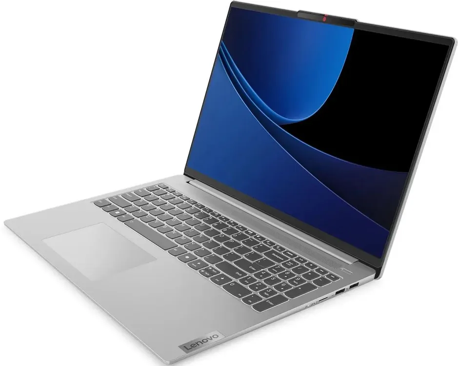 Lenovo IdeaPad Slim 5 16IMH9 вид сбоку, тонкий профиль 16,9 мм и боковые порты