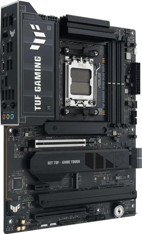 ASUS TUF Gaming X870E-Plus WiFi 7 задняя панель порты USB4 Wi-Fi антенна HDMI