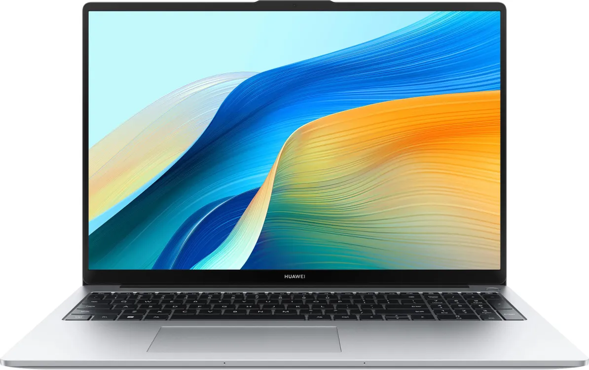 Lenovo IdeaPad Slim 3 16AHP10 вид спереди — IPS-экран с насыщенной цветопередачей и полноразмерная клавиатура