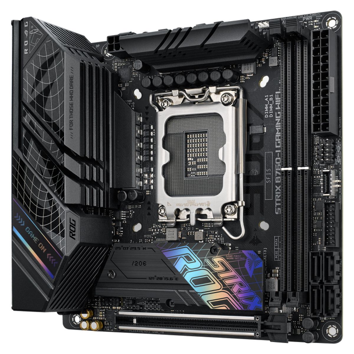 ASUS ROG Strix B760-I Gaming WiFi задняя панель порты HDMI DisplayPort USB