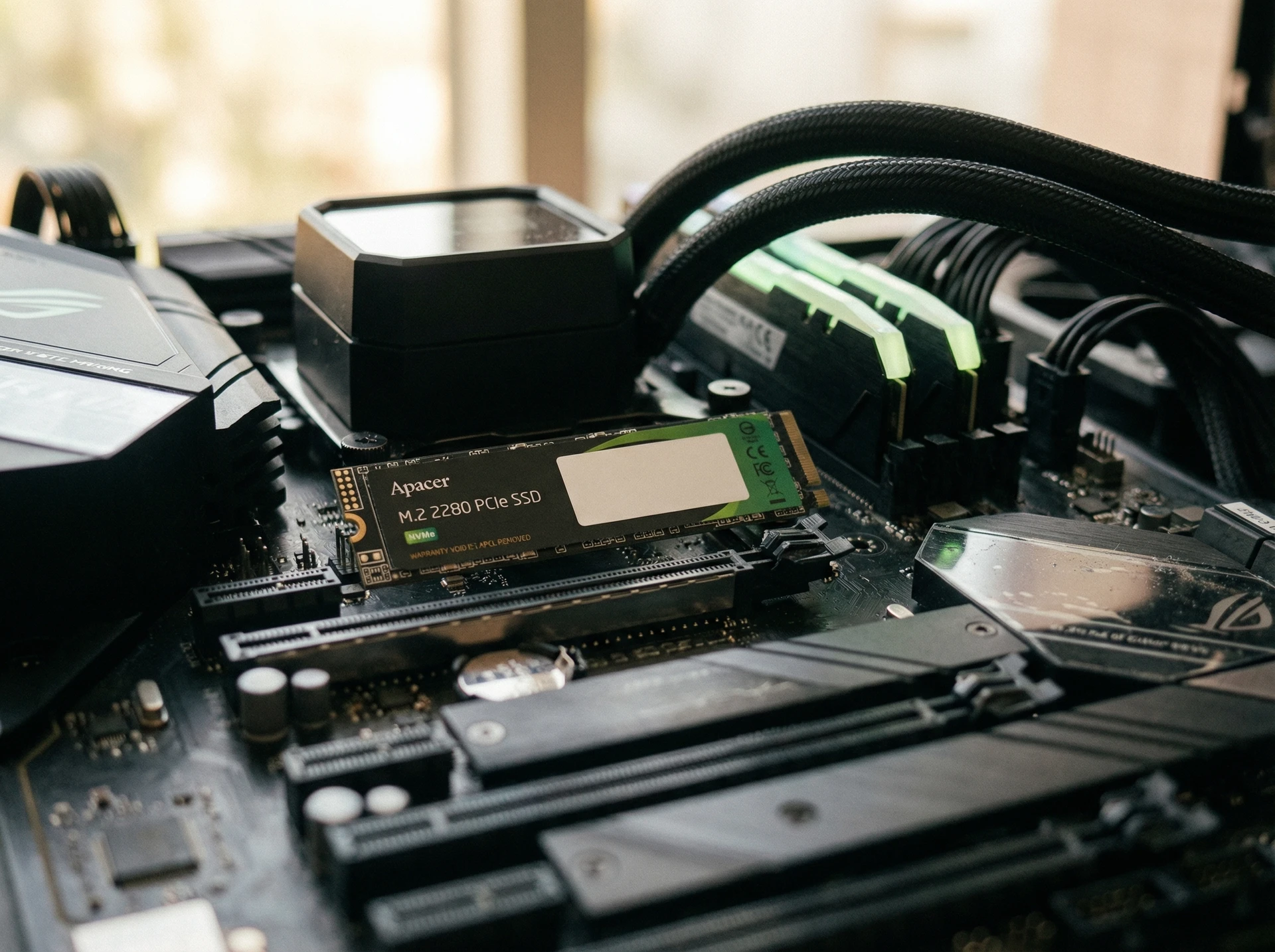 SSD накопитель SSD Apacer AS2280P4 1ТБ, M.2 2280, PCIe 3.0 x4, NVMe [AP1TBAS2280P4X-1] - фото в интерьере