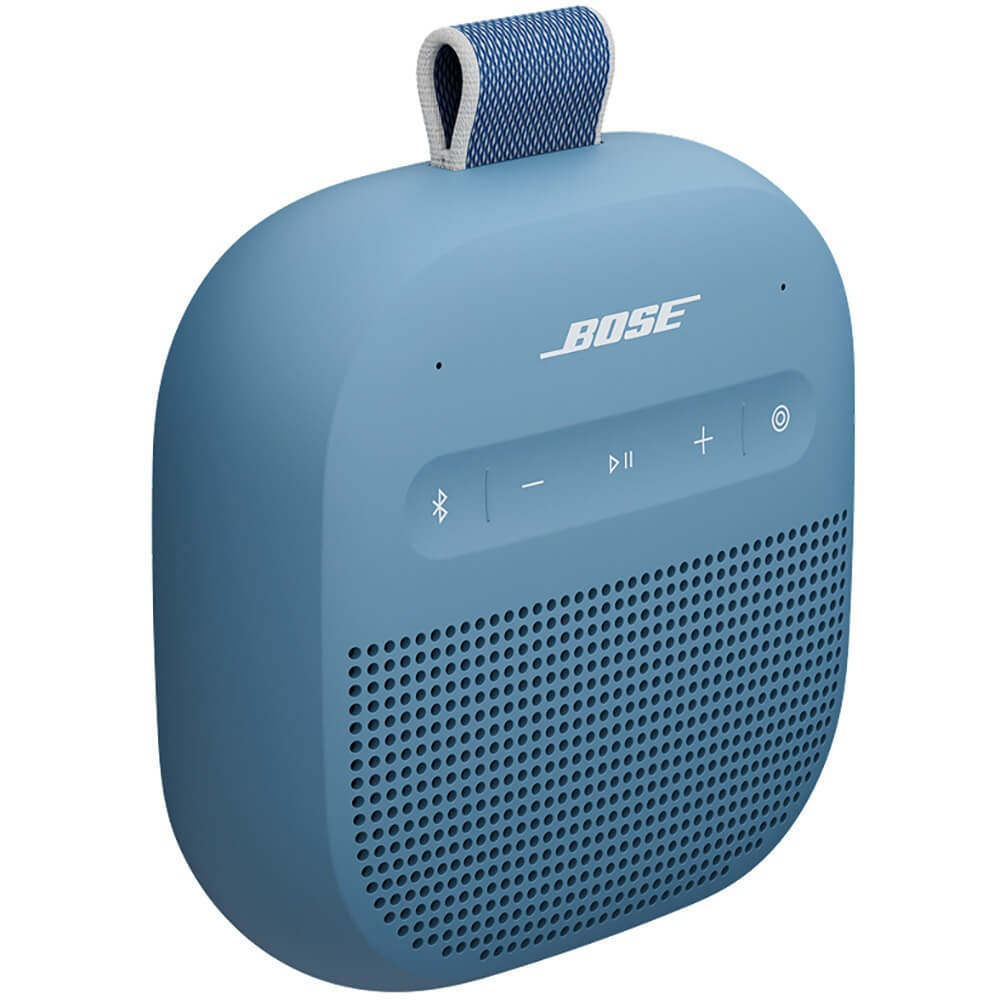 Bose SoundLink Micro 2nd Gen кнопки управления воспроизведением и громкостью вид спереди