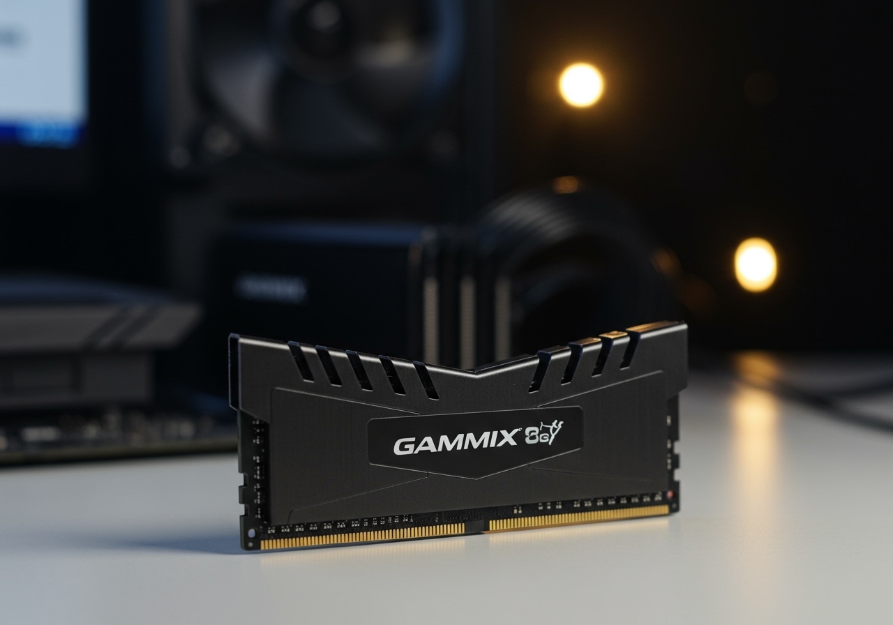 Оперативная память ADATA Gammix AX4U32008G16A-CBK20, DDR4 1х 8ГБ 3200 МГц, DIMM, RTL - общий вид