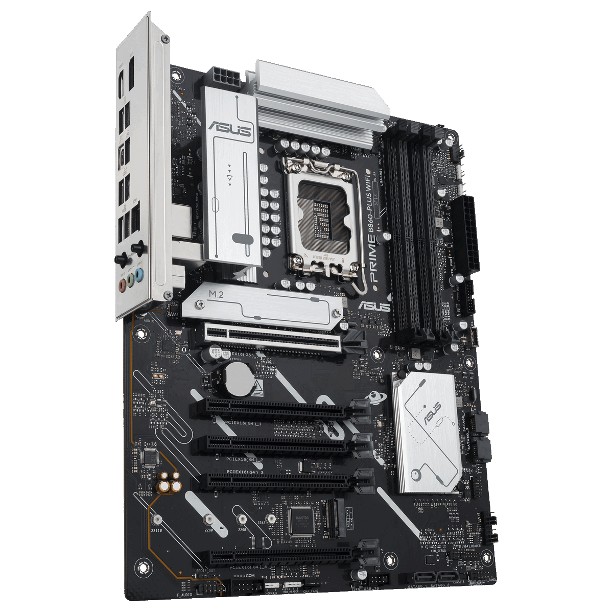 ASUS Prime B860-Plus WiFi задняя панель порты USB HDMI DisplayPort