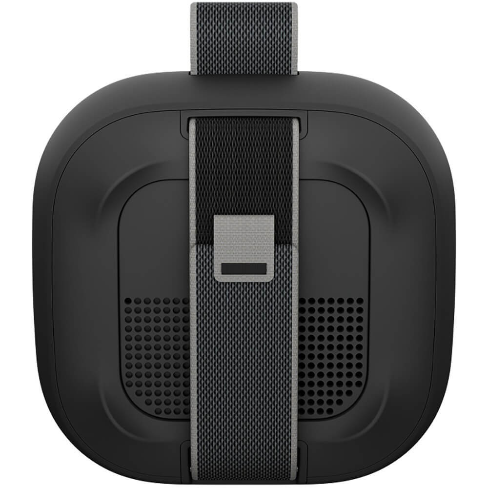 Bose SoundLink Micro 2nd Gen — задняя панель с двойной пассивной сеткой и ремешком