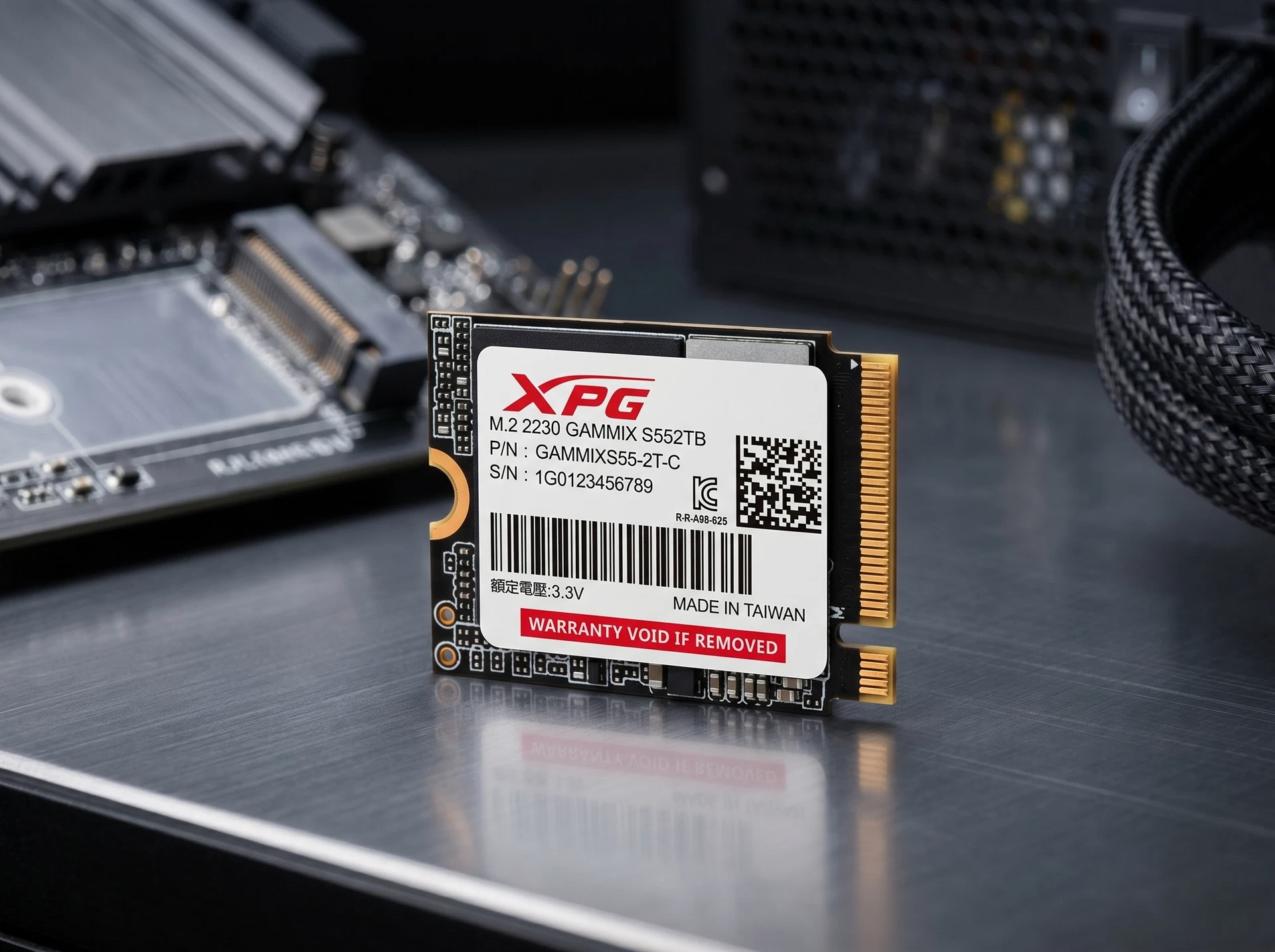 SSD накопитель ADATA XPG GAMMIX S55 2ТБ, M.2 2230, PCIe 4.0 x4, NVMe [SGAMMIXS55-2T-C] - фото в интерьере