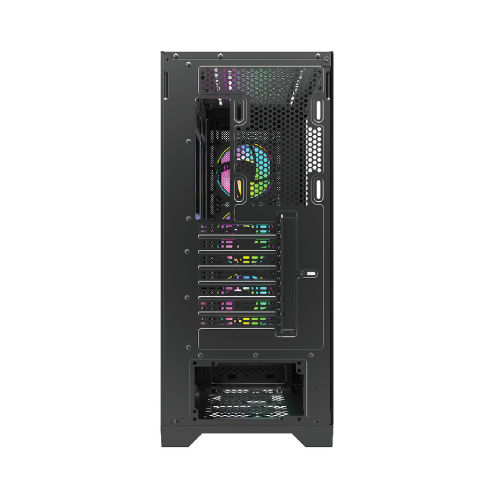 Forza FZ-G901 вид сзади задняя панель RGB-вентилятор слоты расширения кабельный менеджмент