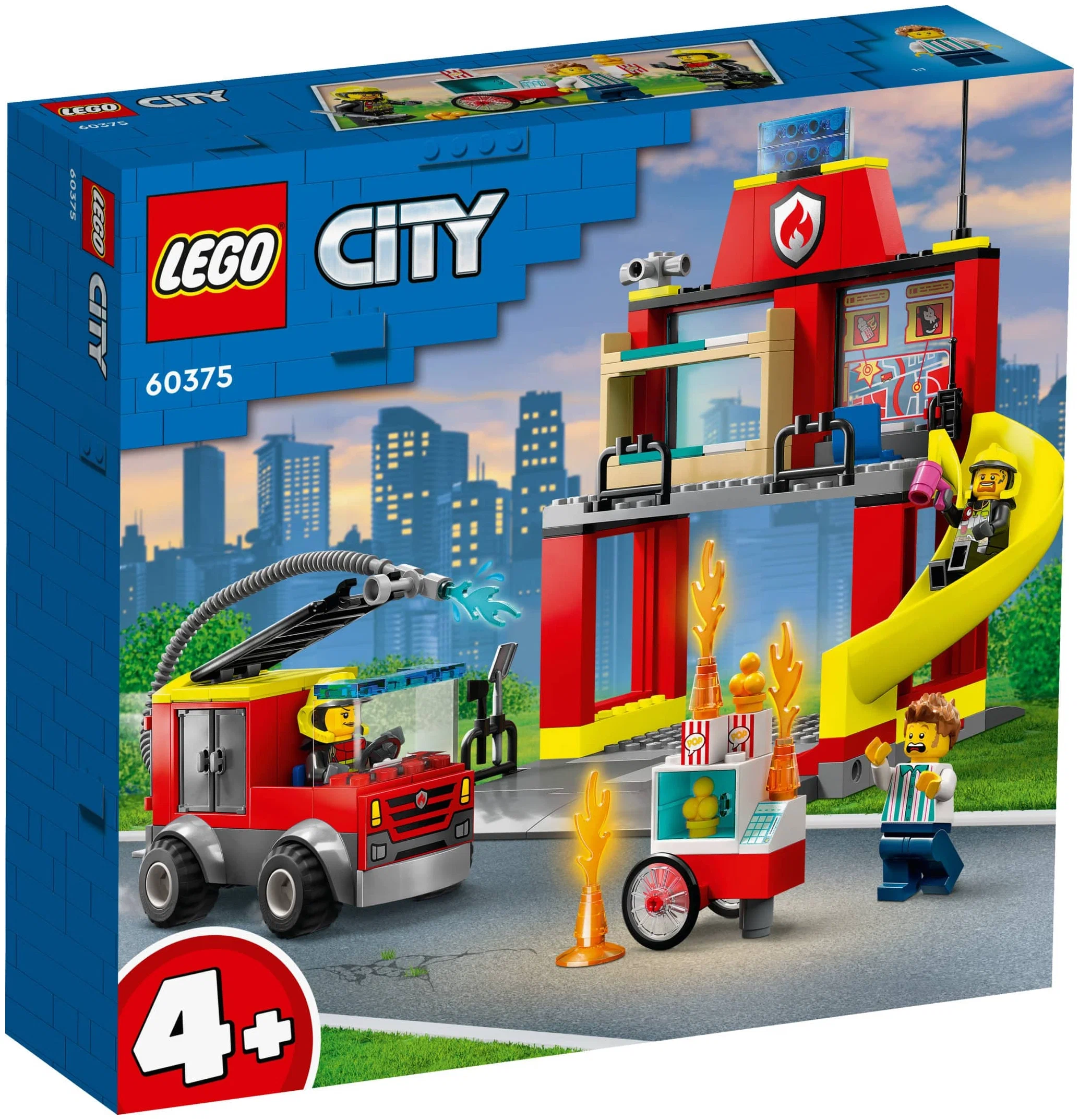 Конструктор LEGO City 60375 Fire Station and Fire Truck, 153 дет.