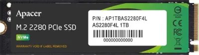 Apacer AS2280F4L 1ТБ M.2 2280 PCIe 5.0 — вид модуля сверху с маркировкой