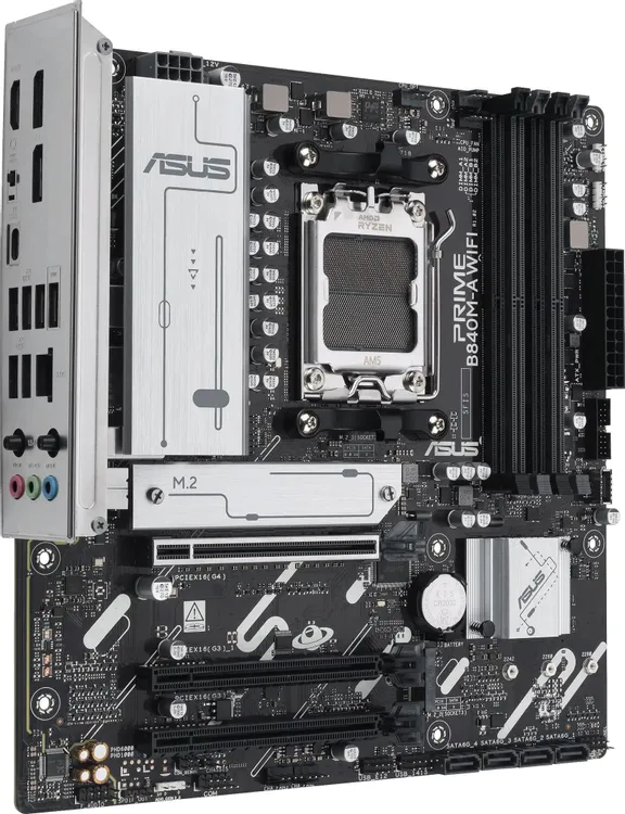 ASUS Prime B840M-A WiFi разъёмы задней панели — DisplayPort, HDMI, USB 3.2, RJ-45 и порты питания