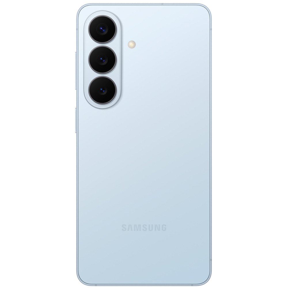 Samsung Galaxy S26 голубой — порт USB Type-C и слот SIM, вид снизу