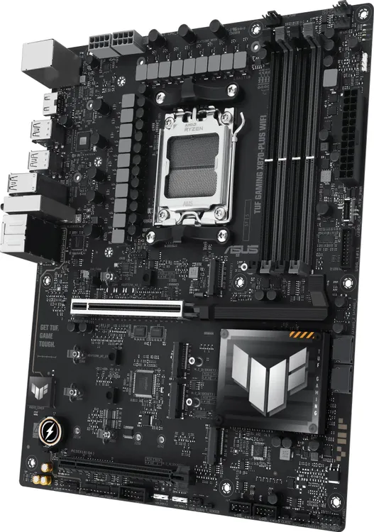 ASUS TUF Gaming X870-Plus WiFi — задняя панель с USB4 и 2.5G LAN