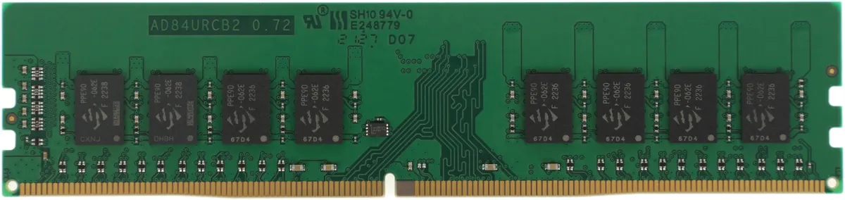 ADATA Premier AD4U26668G19-SGN DDR4 8ГБ установка в слот DIMM материнской платы