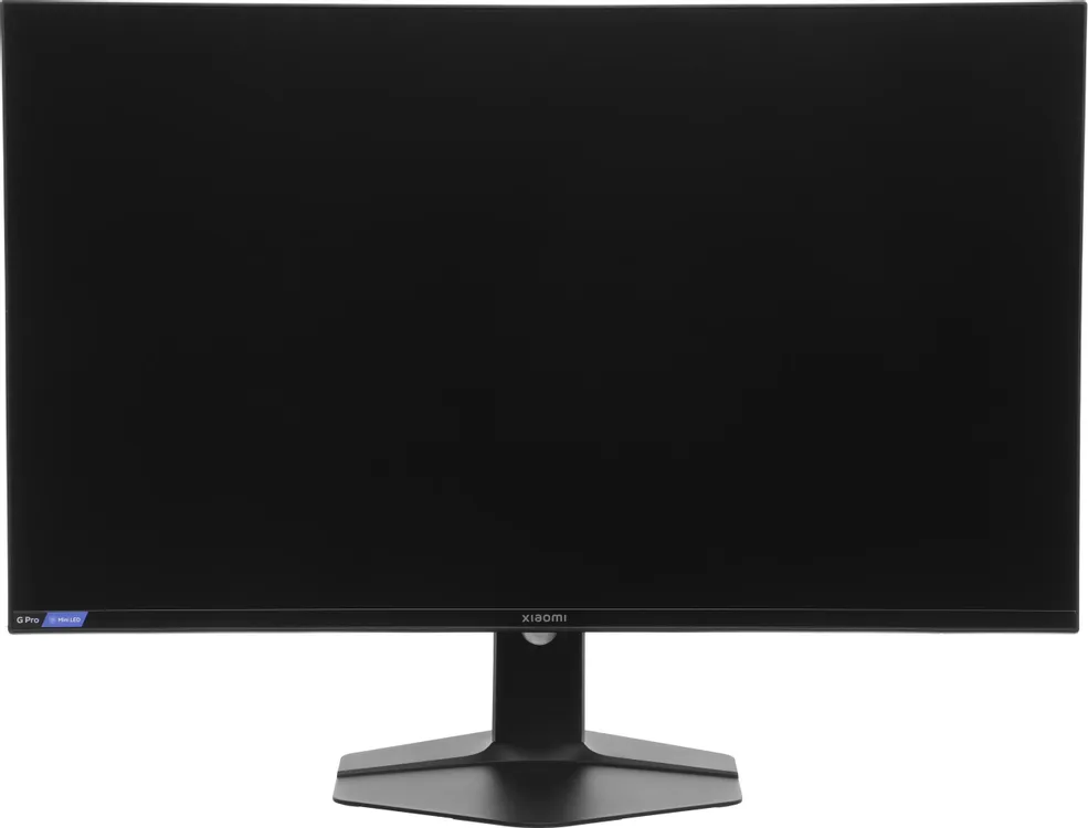 Xiaomi Mini LED Gaming Monitor G Pro 27Qi 2026 вид спереди белая подставка минималистичный дизайн