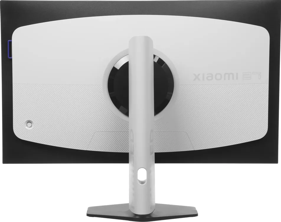 Xiaomi Mini LED Gaming Monitor G Pro 27Qi 2026 вид сзади тонкий профиль белая эргономичная подставка