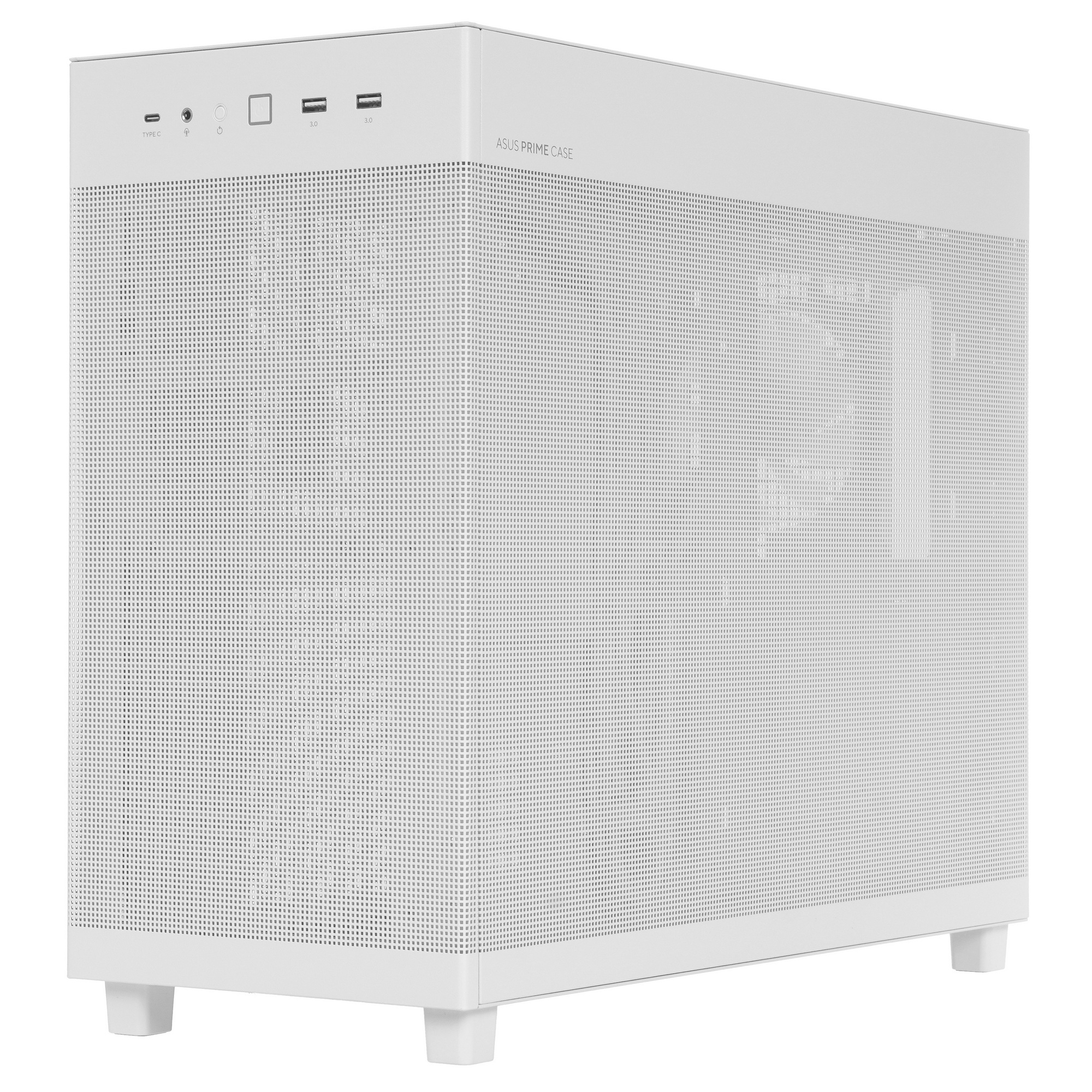 ASUS Prime AP303 Mesh боковой профиль &mdash; минималистичный дизайн с перфорированной фронтальной панелью