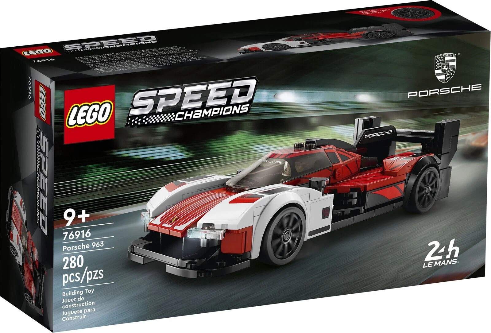 Набор с элементами конструктора LEGO Speed Champions 76916 Porsche 963, 280 дет.