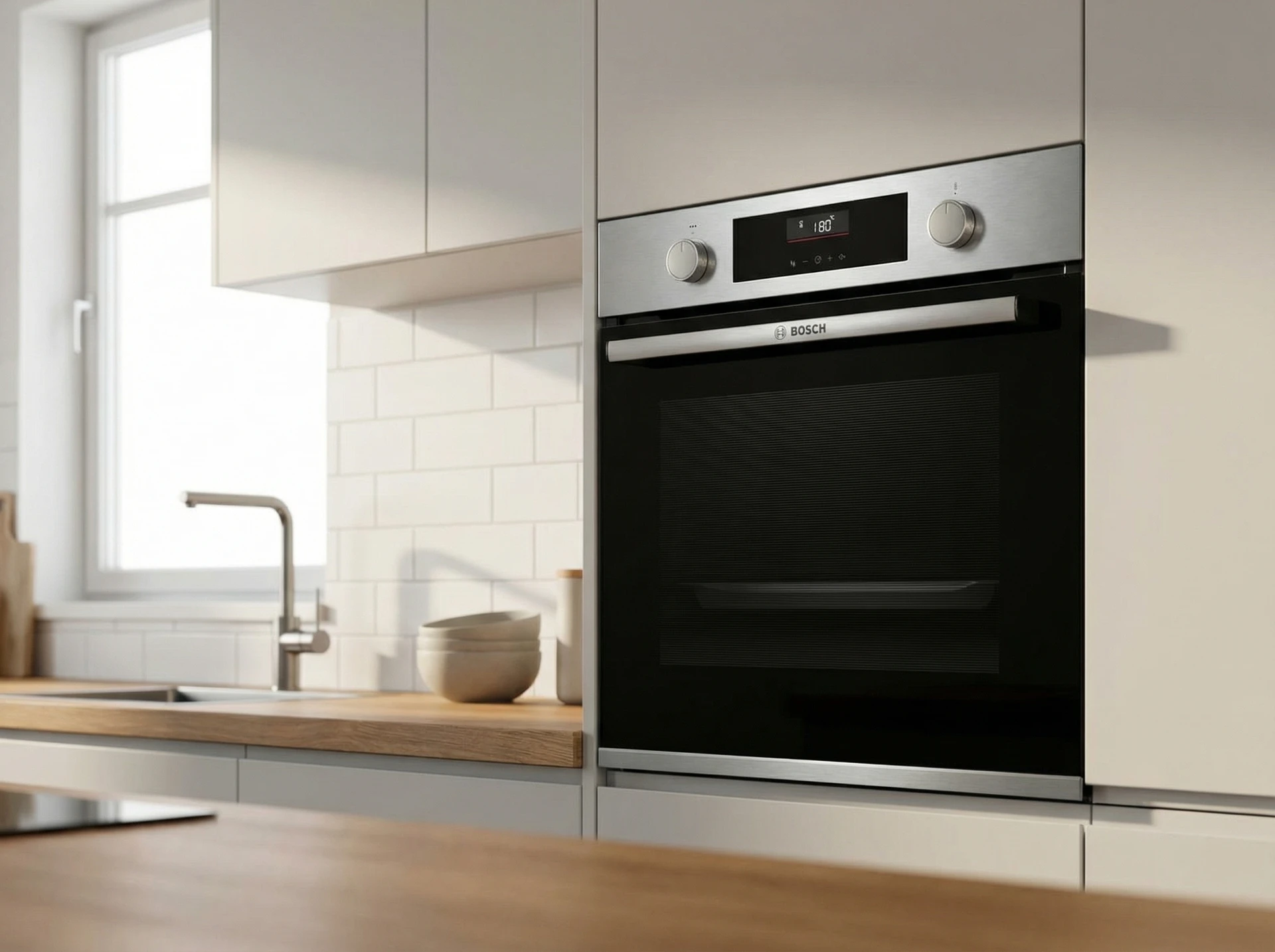 Электрический духовой шкаф Bosch Serie 4 HUA736ER0 - фото в интерьере