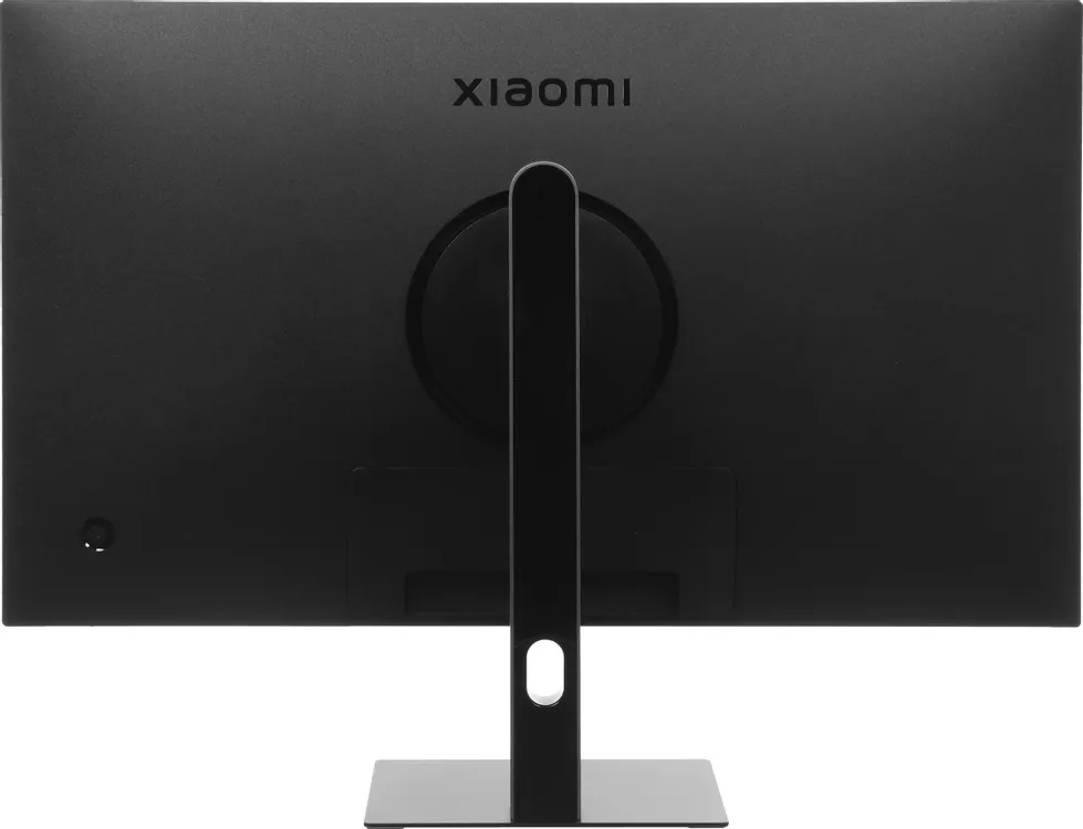 Xiaomi 4K Monitor A27Ui 2026 вид сзади чёрный корпус регулируемая подставка