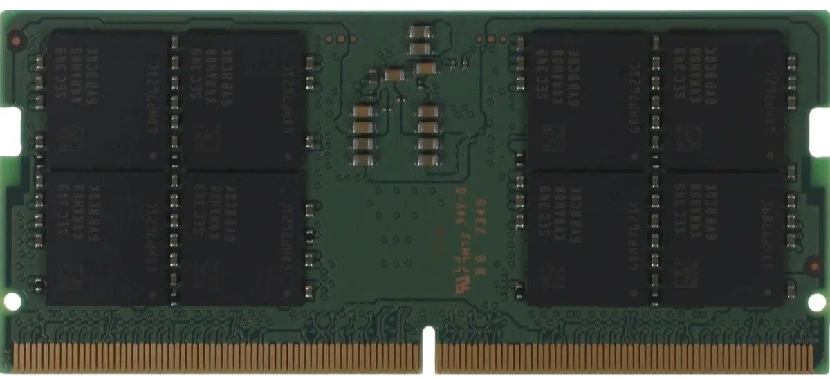 Samsung M425R4GA3BB0-CQK DDR5 SODIMM вид с обратной стороны микросхемы памяти