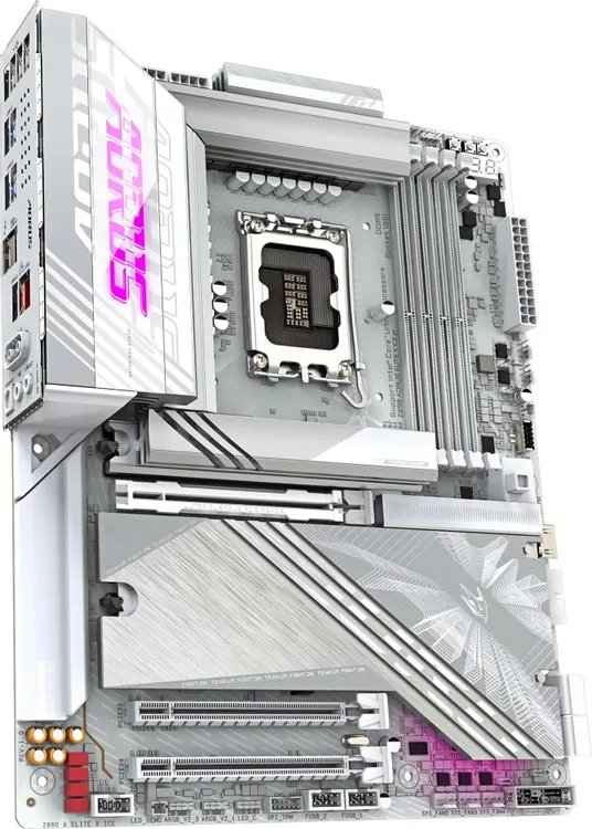 Gigabyte Z890 Aorus Elite X Ice задняя панель портов IO-щит