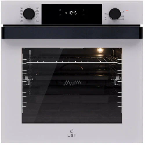 LEX EDP 610 WH Wide Series вид спереди — дисплей, поворотные ручки, стеклянная дверца