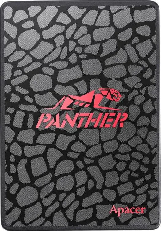 Apacer AS350 Panther 1TB — передняя панель с фирменной текстурой и логотипом