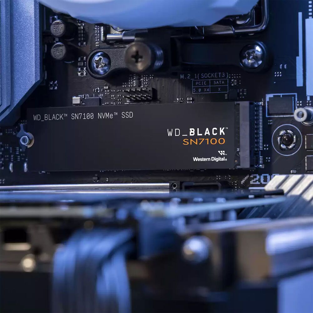 Western Digital SN7100 1ТБ M.2 2280 PCIe 4.0 NVMe — вид накопителя крупным планом