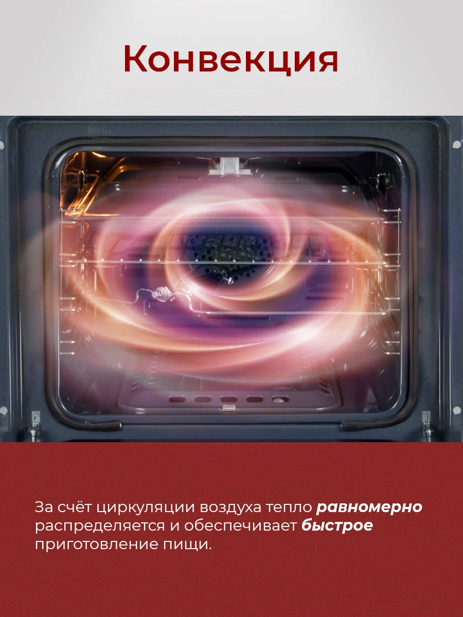 MBS DG-607BL внутренняя камера с конвекцией и газовым нагревом