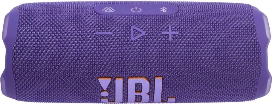 JBL Flip 7 Purple кнопки управления питание Bluetooth воспроизведение регулировка громкости