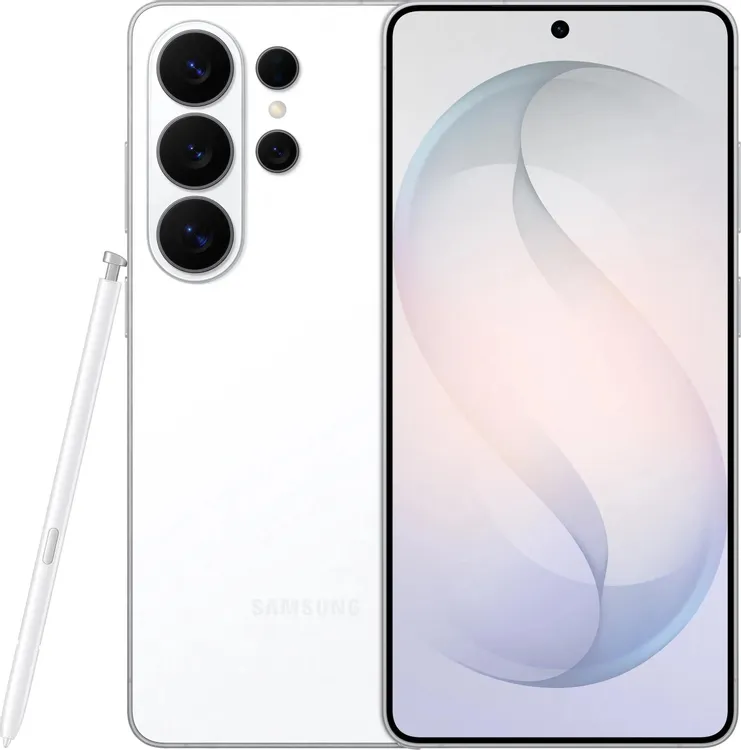 Samsung Galaxy S26 Ultra белый &mdash; вид спереди Dynamic AMOLED 2X 6.9 дюймов