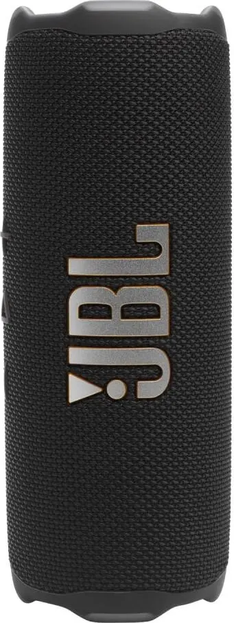 JBL Flip 7 Black боковой профиль рельефный корпус крепежные элементы карабин