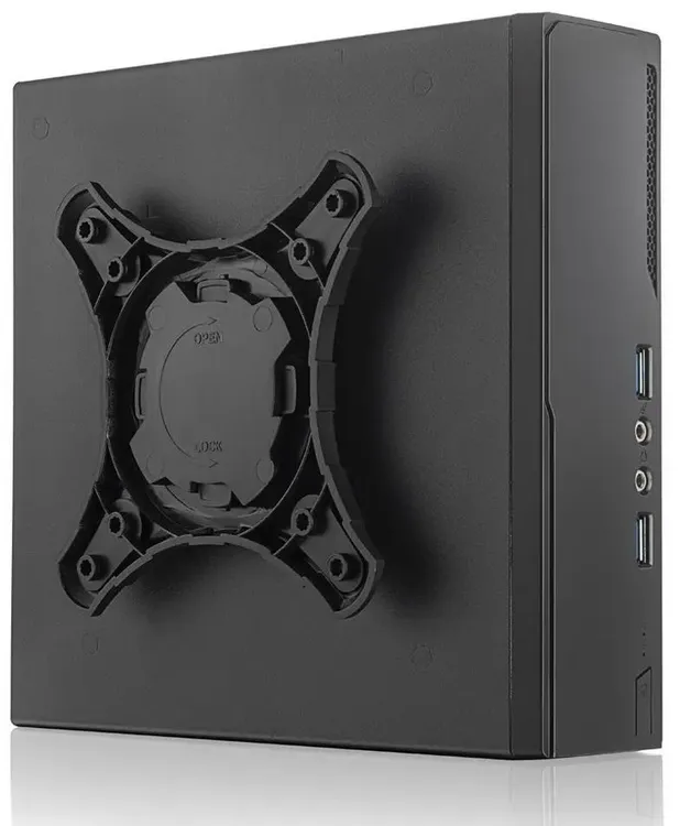 FoxLine FL-103 SFF Mini-ITX боковой вид ширина 55 мм