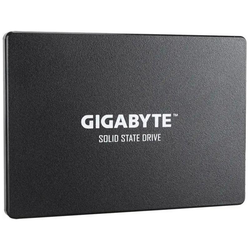 Gigabyte GP-GSTFS31256GTND SSD 256 ГБ SATA III вид спереди логотип