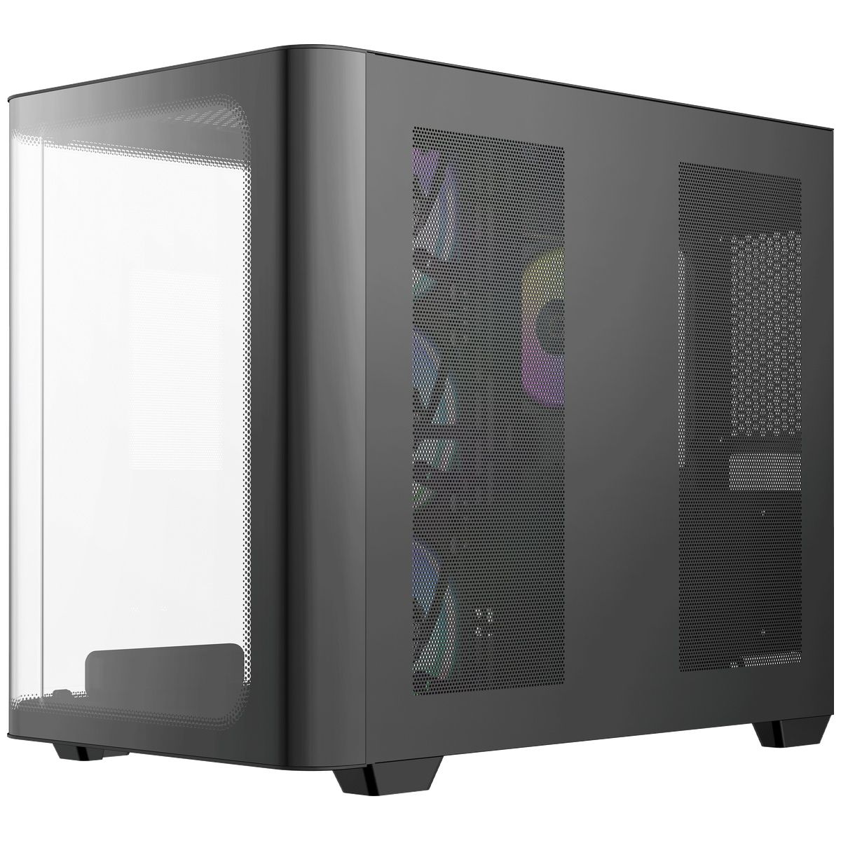 Ocypus Iota C70 Curve ARGB боковой профиль минималистичный дизайн прозрачная левая панель