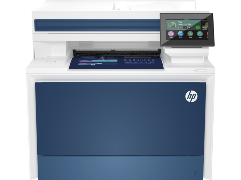 HP Color LaserJet Pro MFP 4303fdn (Exosphere), front facing with output