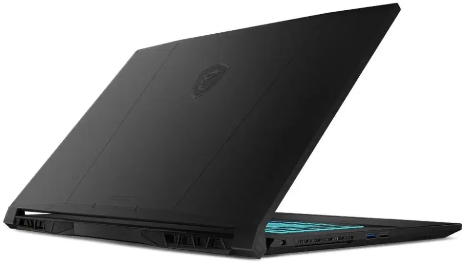 MSI Katana 17 B2RVEK боковой профиль закрытый корпус порты вентиляционные отверстия