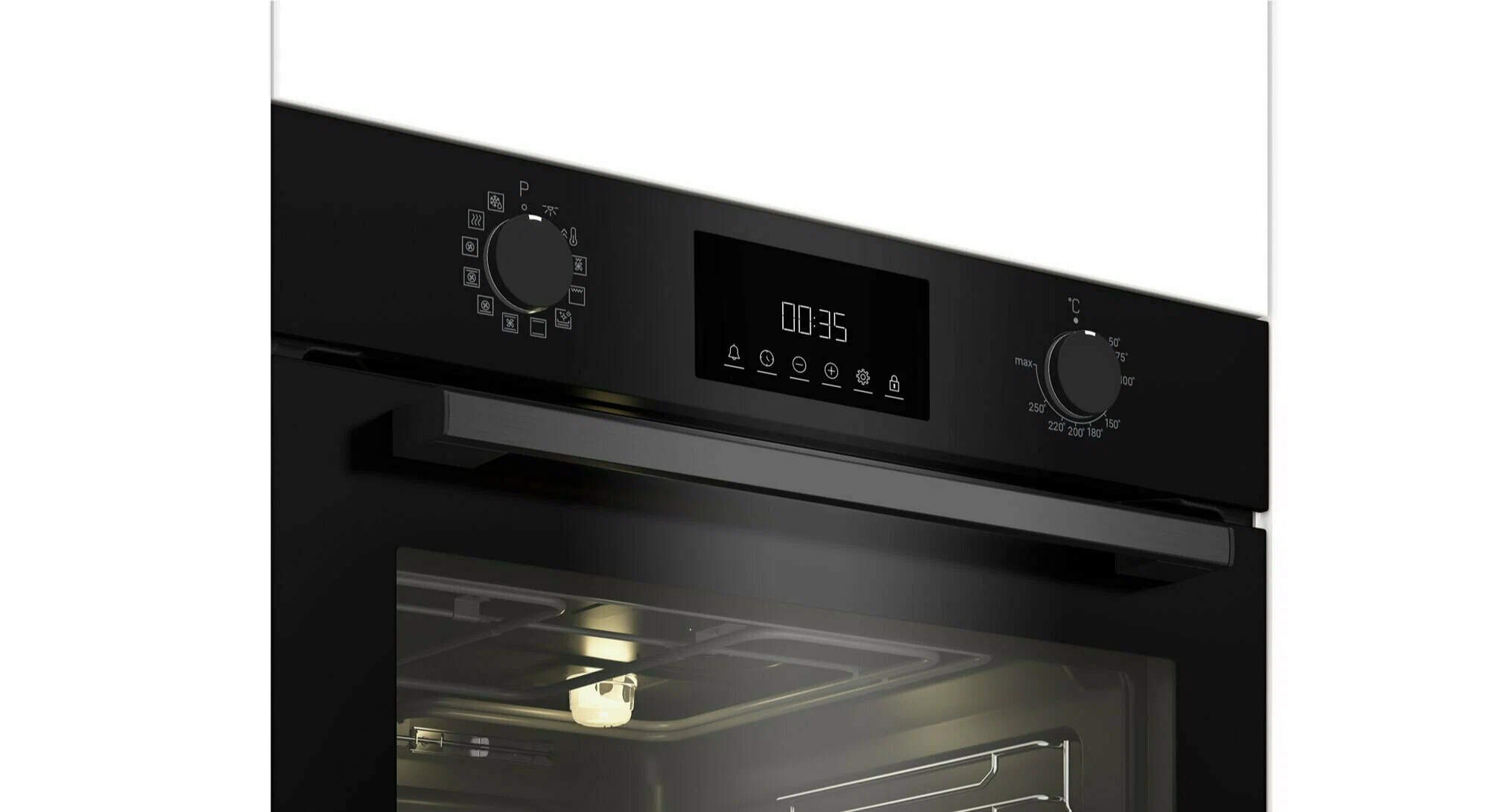 Электрический духовой шкаф Indesit IBFTE 3841 BL, 72л, черный