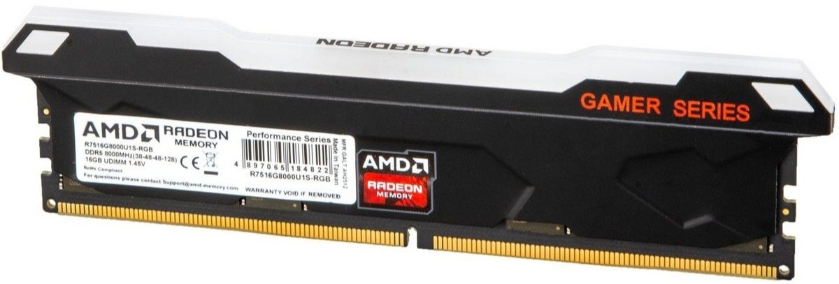 AMD Radeon R7516G6000U1S-RGB DDR5 16GB этикетка с характеристиками — 6000 МГц, CL36