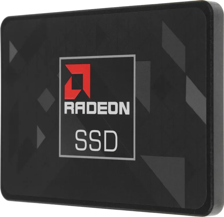 AMD Radeon R5 2ТБ SSD накопитель 2.5 SATA III вид спереди