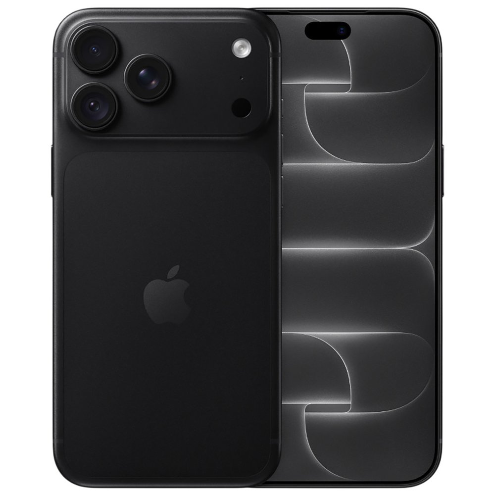Apple iPhone 18 Pro Max Black вид спереди и сзади тройная камера и экран