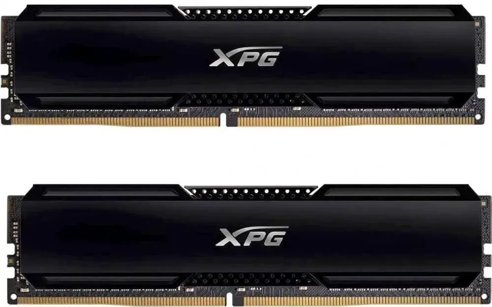 ADATA Gammix AX4U36008G18I-DCBK20 DDR4 3600 МГц чёрный алюминиевый радиатор крупным планом