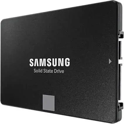 Samsung 870 EVO — разъёмы SATA для питания и данных, боковой профиль