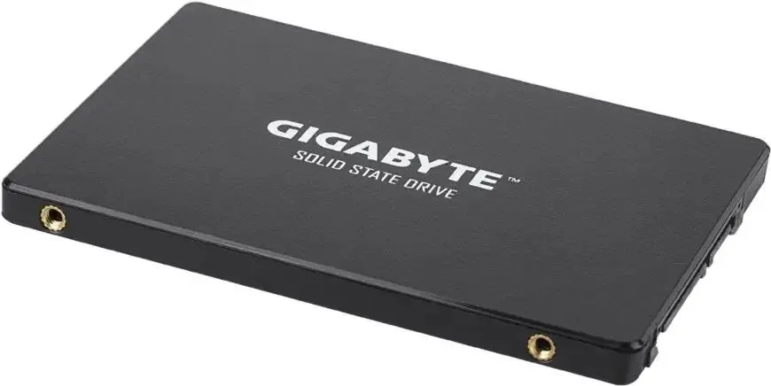Gigabyte GP-GSTFS31240GNTD разъёмы подключения — золотистые SATA-контакты