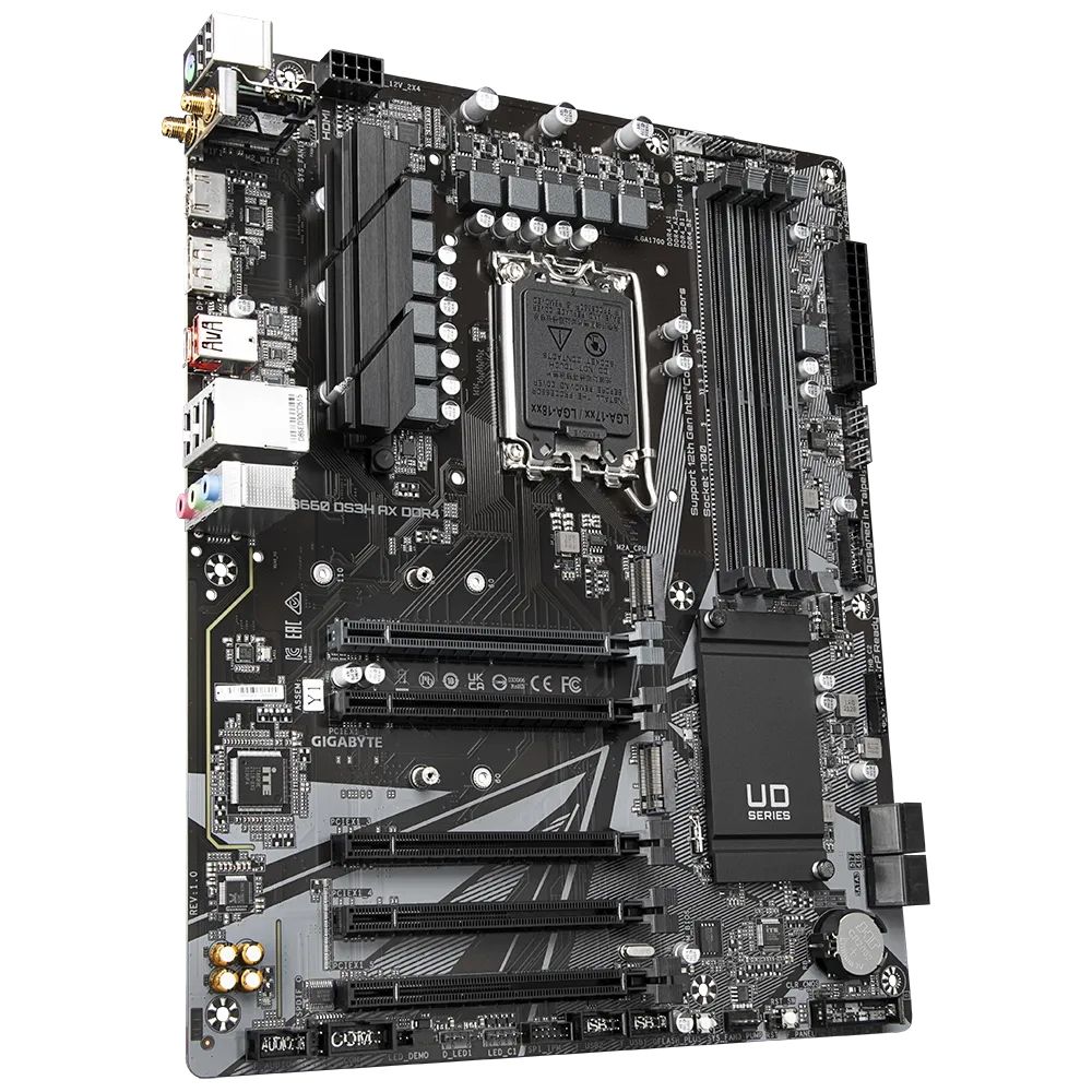 GIGABYTE B660 DS3H AX материнская плата ATX LGA 1700 полный вид