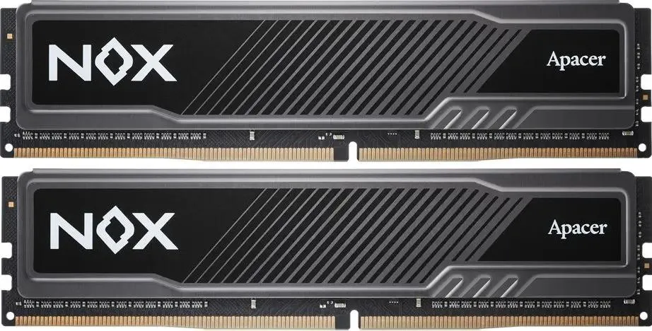 Apacer NOX AH4U32G36C25YMBAA-2 два модуля DDR4 3600 МГц с чёрным радиатором охлаждения