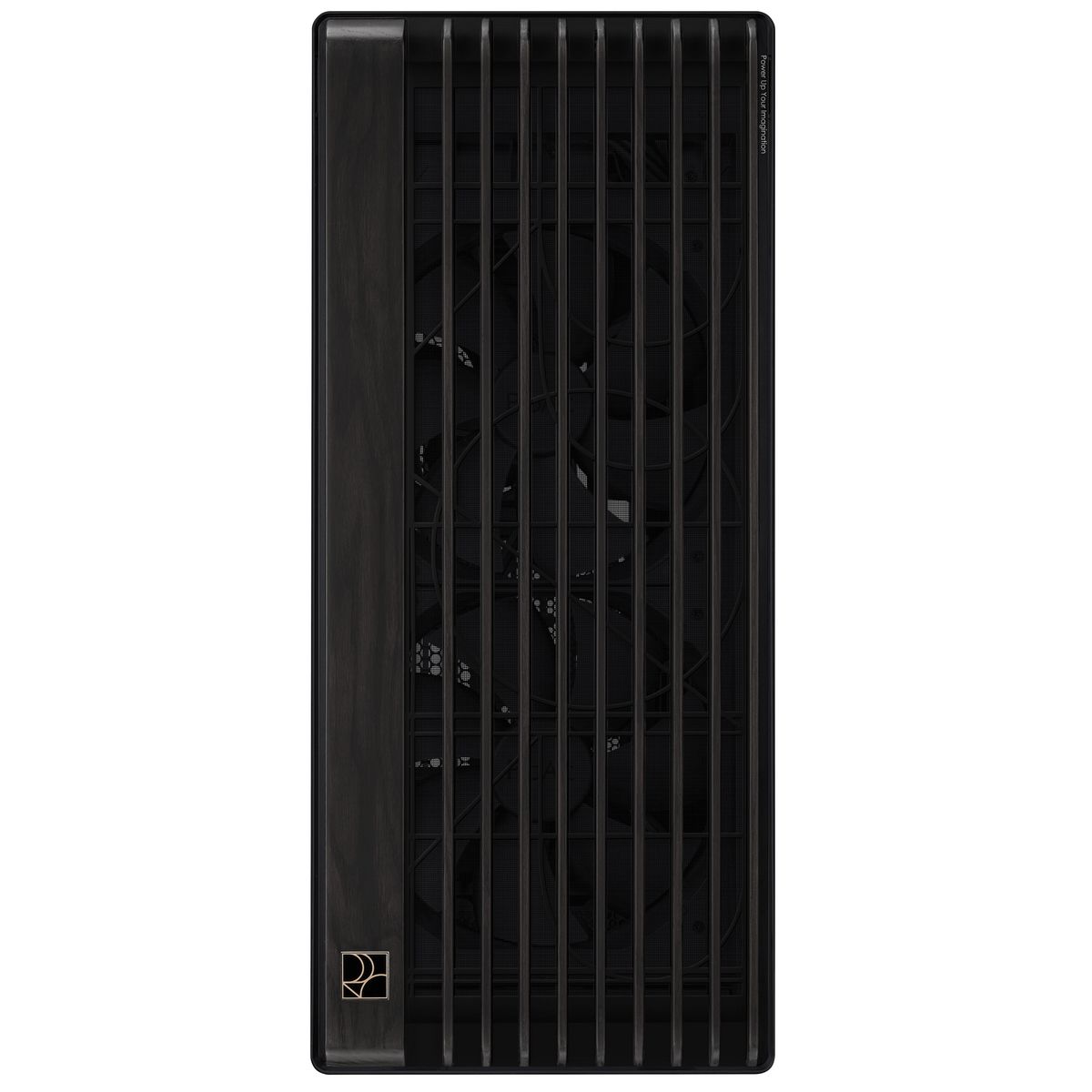 ASUS ProArt PA602 Wood Edition корпус вид спереди деревянная панель и вентиляционные рёбра