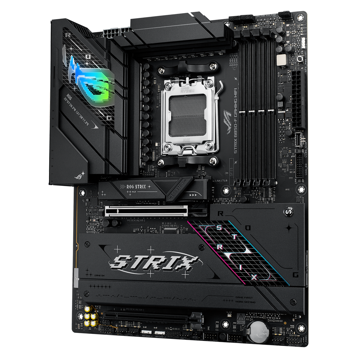 ASUS ROG Strix B850-F Gaming WiFi задняя панель портов USB Wi-Fi HDMI
