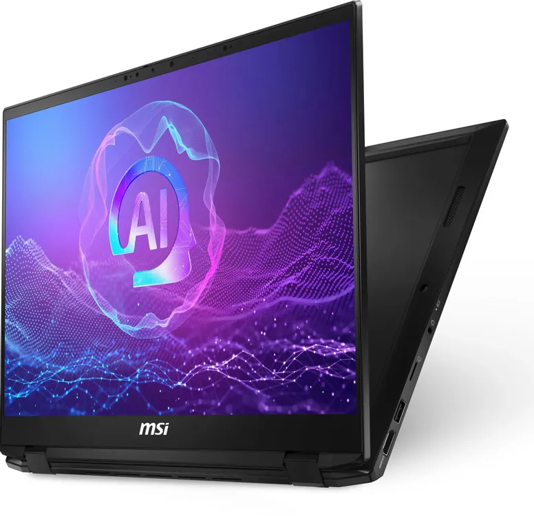 MSI SummitPro 16 AI ноутбук, боковая панель с разъёмами HDMI и USB-C