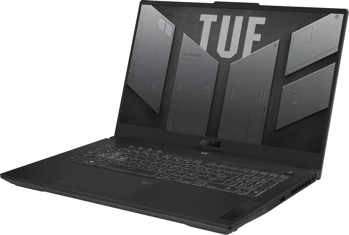 ASUS TUF Gaming A17 FA707NUG-HX182 экран с подсветкой клавиатуры и боковые разъёмы